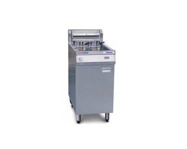 Austheat - Single Pan Two Basket Floor Model Fryer with rapid Recovery | AF812R