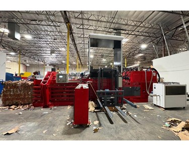 Enerpat - Fully Automatic Horizontal Baler | MRF Baler for Cardboard & Plastic 