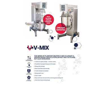 MECH-MASZ - Planetary mixer V-Mix 60/80/100/120 litres