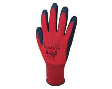 Nylon Gloves with Crinkled Latex Coating - Munich - M Series