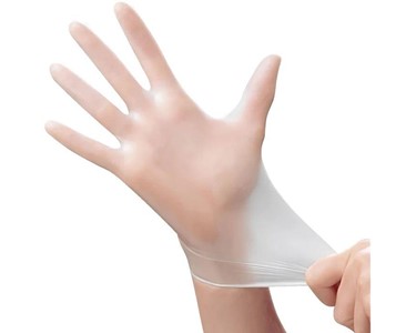 Powder Free Vinyl Gloves Disposable Medical Gloves | 100 Clear Gloves