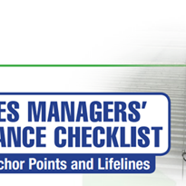 Height safety compliance checklist for anchor points and lifelines