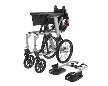 Aspire - Folding Wheelchair | Silver |Attendant Propelled |  Socialite 