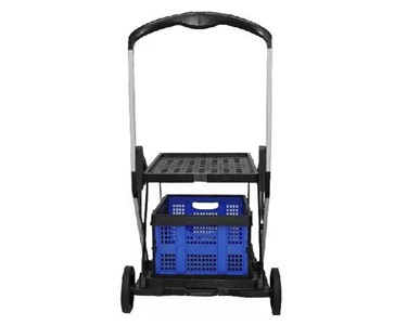 Mitaco Pty Ltd - 2 Tier Folding Trolley- 90kg Capacity- with 1 Collapsible Basket