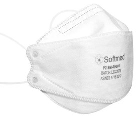 Australia Made Surgical Respirator Masks White 20 PACK | P2 N95 E-MED