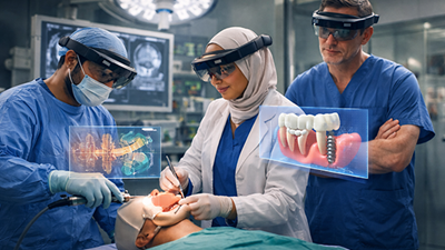 Augmented reality in surgery and dental training