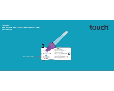 TouchBio - RAPID ANTIGEN TEST (5 Test Kit) | RSV, FLU A/B & COVID-19 Combo 