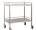 Torstar - Stainless Steel Double Trolley No Drawer
