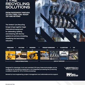 High Throughput Tyre Recycling Starts with the Right Equipment