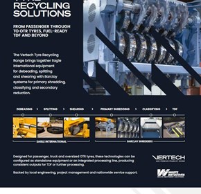 High Throughput Tyre Recycling Starts with the Right Equipment