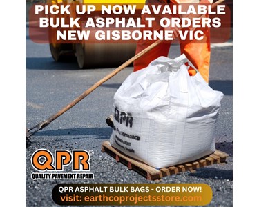 QPR Asphalt - Asphalt 1 TON Bulk Bags | QPR Pavement Repair | 1 Ton Bag