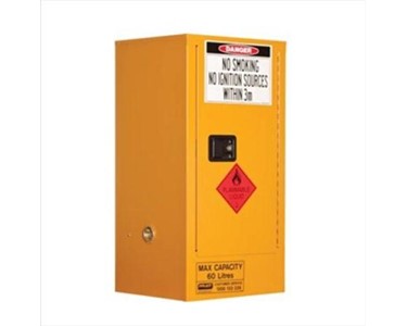 Paramount Safety - Flammable Storage Cabinet  - 60L 1 Door, 2 Shelf | PS5517AS