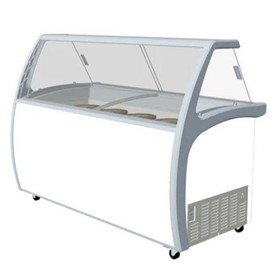 Exquisite Ice Cream Display with Glass Canopy (575L) - SD575S2