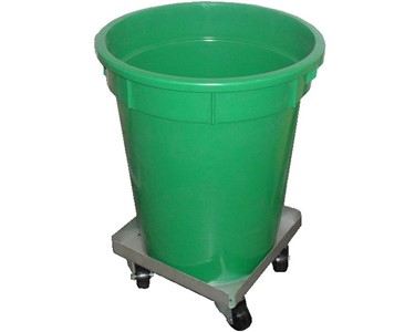 IP018 Round Container with Optional Stainless Steel Dolly