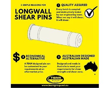 TEAM - Longwall Shear Pins