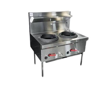 Complete Commercial Catering Equipment - Double Hole Rear Gutter Wok Burner | WTB-2 