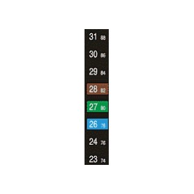 Industrial Thermometer | Vertical Display | 8 Levels