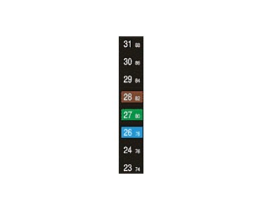 Industrial Thermometer | Vertical Display | 8 Levels