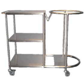 Storage Trolley | 3 Shelved Trolley for Hospital Linen