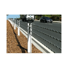 Wire Rope Safety Barrier - Flexfence 4 Rope TL3