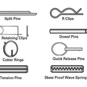 Stainless Split Pins, Skew Proof, Tension Pins & other Retainers