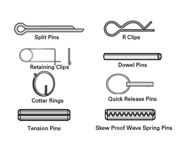 Stainless Split Pins, Skew Proof, Tension Pins & other Retainers