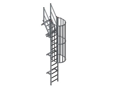 Caged Ladder | Aluminium | Silo Ladder