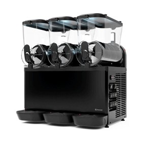 GraniLuxe Black PP Triple Bowl Slushie Machine