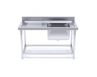 SOGA - Stainless Steel Sink Bench Single Right Sink 1600 W x 700 D x 850 H