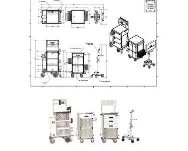 PHS West - Featherweight® Motorized Endoscopy Cart