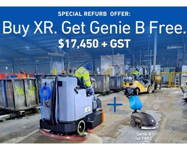 Conquest Industrial - Refurb Conquest XR Sweeper-Scrubber | Free Walk-Behind Scrubber