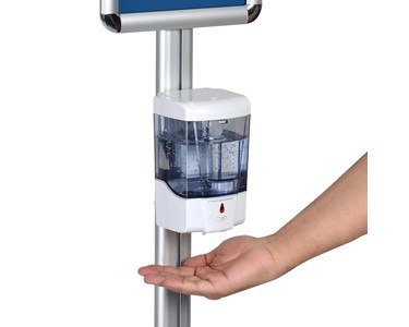 A4 Floor Stand w/ Antibacterial Hand Sanitiser 