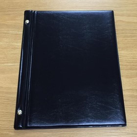 A4 Leather Look PVC Menu Folders