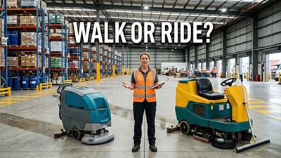 Walk Behind vs Ride-On Floor Scrubber: When the Upgrade Pays for Itself