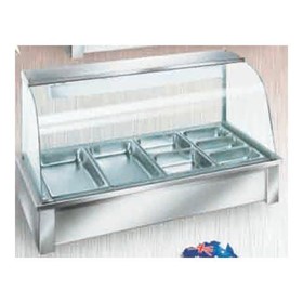 Hot Food Bar - 6 Module (Curved Glass Panel) | HFB6C