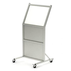 Tilted Mobile Leaded Barrier With 76 Cm W X 60 Cm H Window