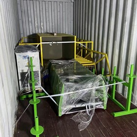 ENERPAT HBA40-7272 Automatic Horizontal Baler on the Way to Indonesia for carton recycling