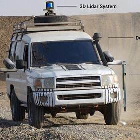 The Autonomous landmine clearing vehicle with Neousys' IP67 Waterproof outdoor computer