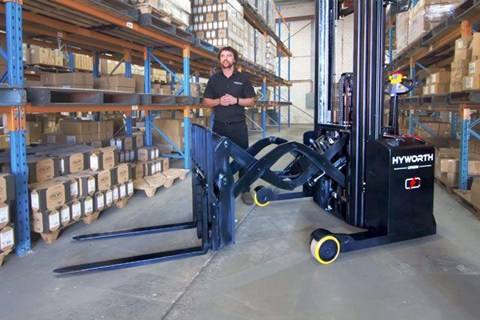 Australian company launches double deep walkie reach stacker at CeMAT