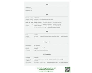 APS Technology Australia - Patient Monitor l L10/L12/L15  