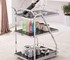 Table Direct - Cocktail Trolley - Chrome with Black Glass