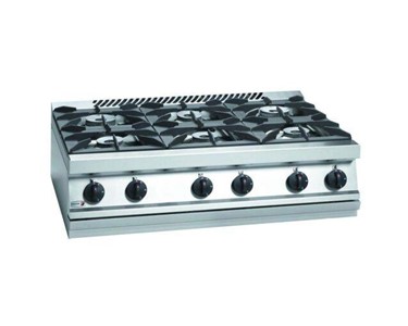 Fagor - Commercial Burner Gas Cooktop | Natural Gas 6 Burner CG7-60H