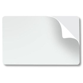 PVC Cards | Plain White Adhesive Backed | Sticky Backs