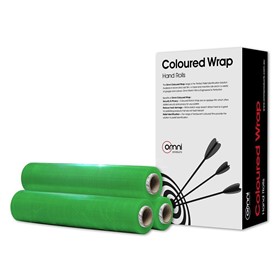 Coloured Hand Stretch Wrap Cast 500mm x 365m x 23um Green