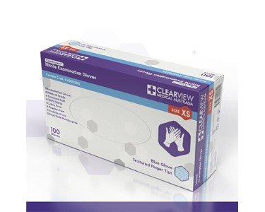 Clearview Medical Australia - Nitrile Gloves Blue - Extra Small