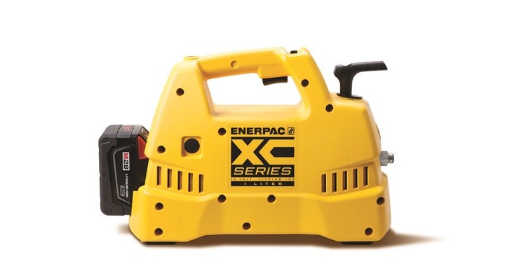 Enerpac's XC-Series cordless hydraulic pump