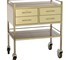 TRIBUTE - Stainless Steel 4 Drawer Resuscitation Trolley