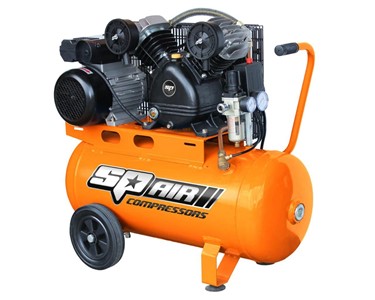 SP Tools 3hp 60L V-Twin Cast Iron Portable Belt Driven Air Compressor