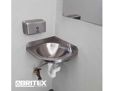 Britex -  Commercial Tapware | Hob Mounted Eco Timed Flow Tap - Cold