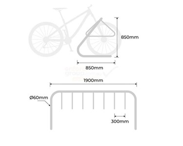 Enforcer Group - Bike Rack Stainless Steel | BR-CH-SS304-L